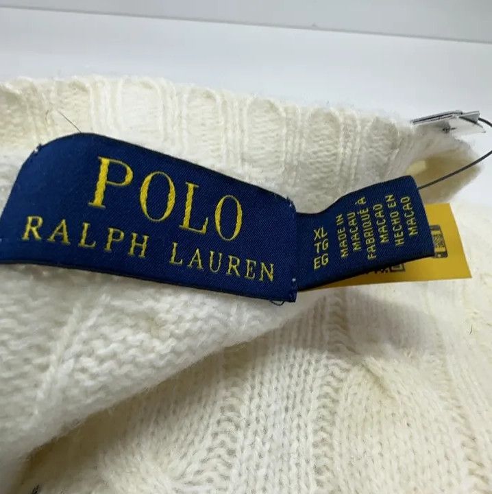 Polo Ralph Lauren Polo Ralph Lauren FW22 Cable-Knit Logo Sweater Size US XL / EU 56 / 4 - 6 Thumbnail
