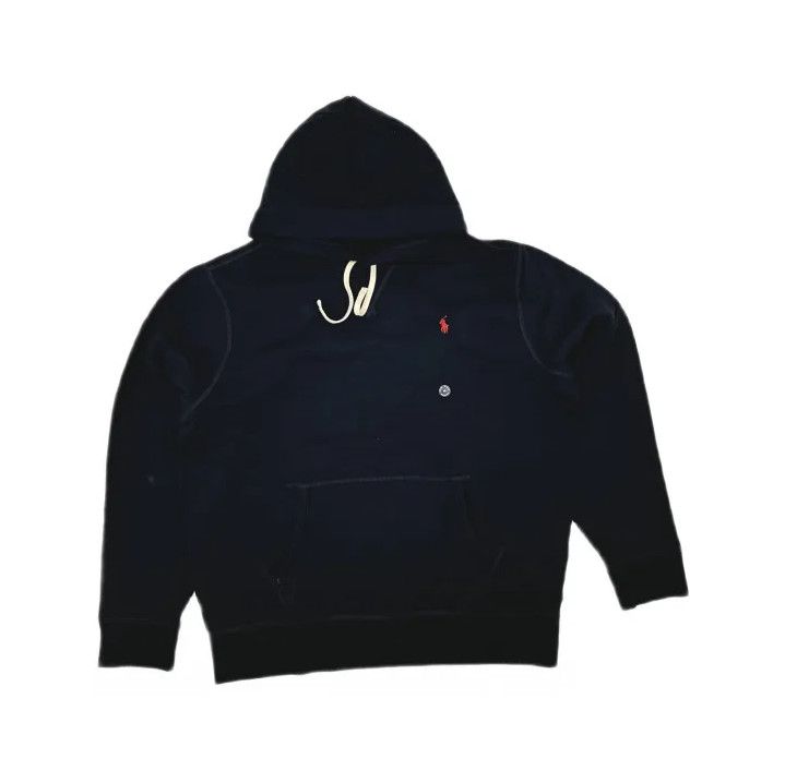 Polo Ralph Lauren Polo Ralph Lauren Logo Embroidered Black Hoodie Size US XL / EU 56 / 4 - 2 Thumbnail