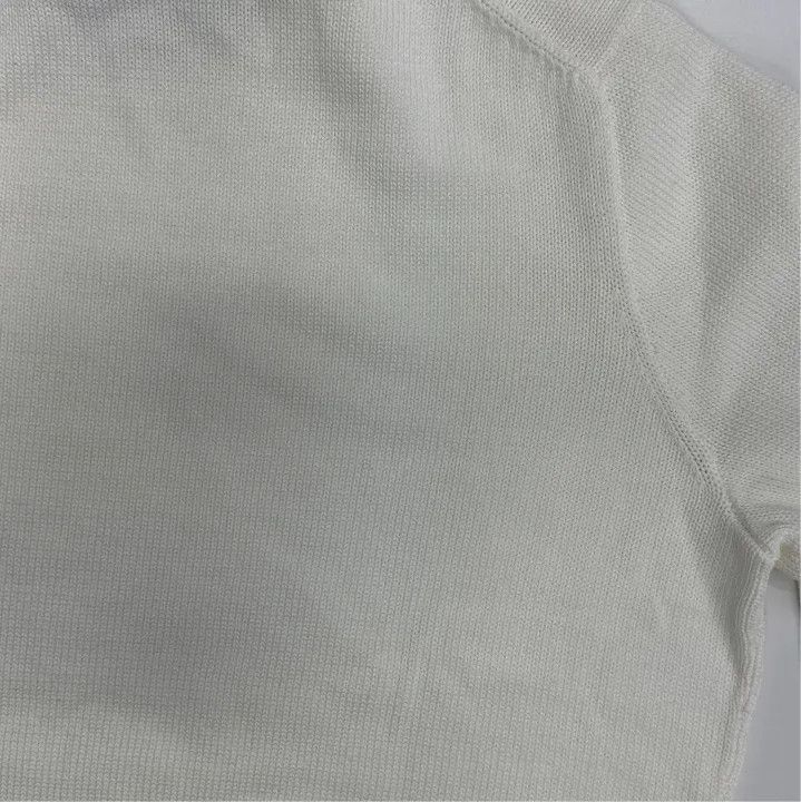 Polo Ralph Lauren Polo Ralph Lauren Men's Washed White Embroidered Knit Sweater Size US XL / EU 56 / 4 - 6 Thumbnail