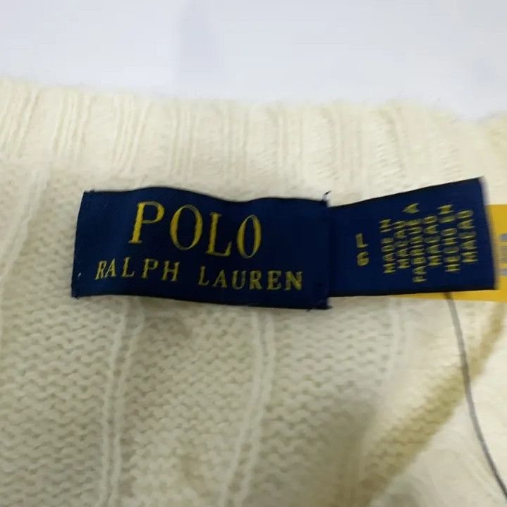 Polo Ralph Lauren Polo Ralph Lauren Solid Logo Cable Knit Sweater Size US L / EU 52-54 / 3 - 5 Thumbnail