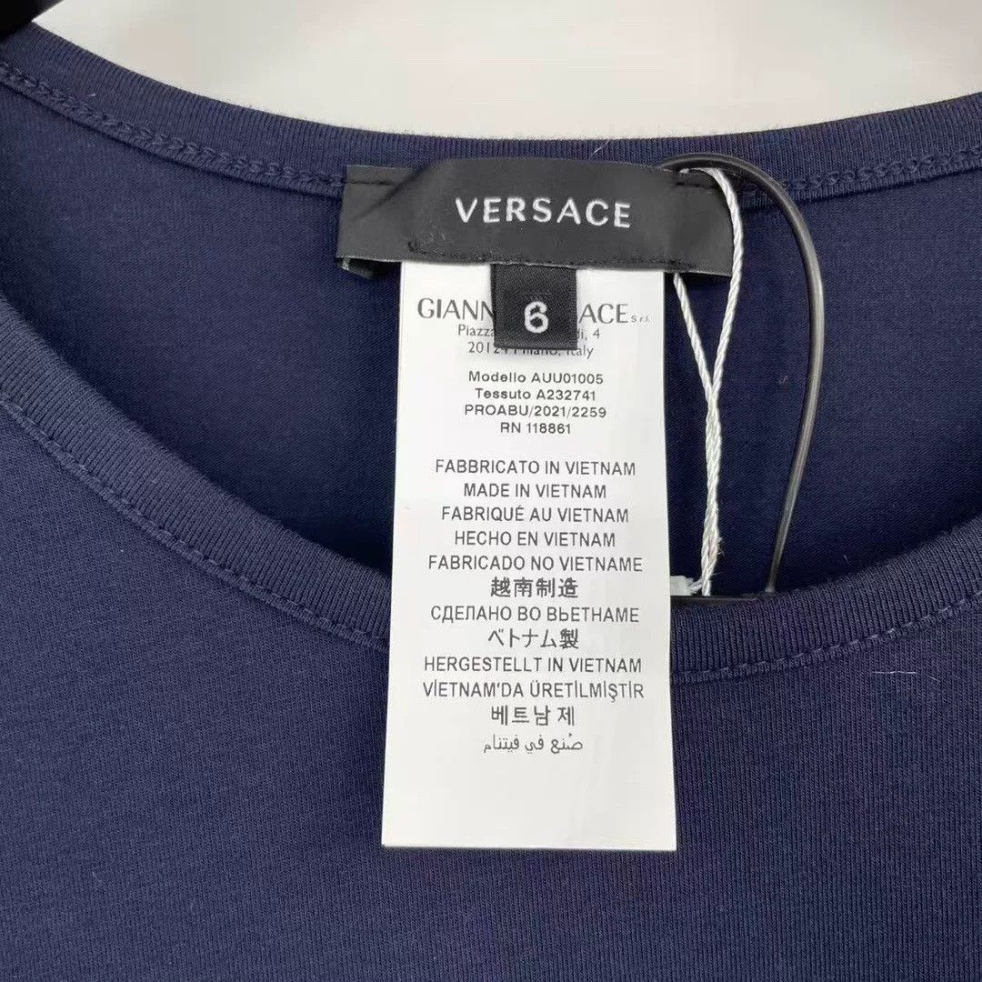 Versace Versace Blue T-Shirt 6 Men Size US XS / EU 42 / 0 - 3 Thumbnail