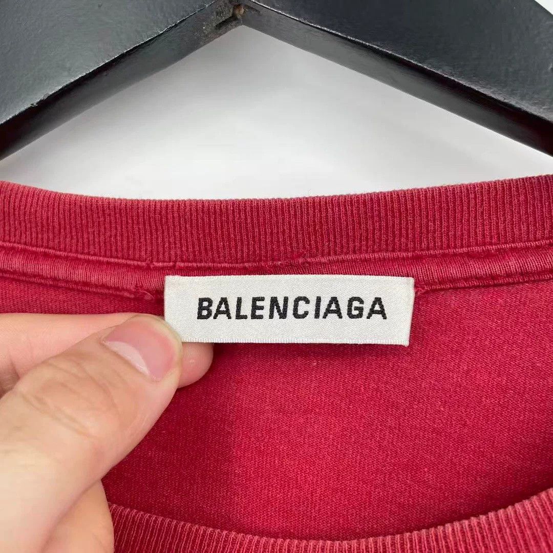 Balenciaga Balenciaga Red T-Shirt S Men Size US S / EU 44-46 / 1 - 3 Thumbnail