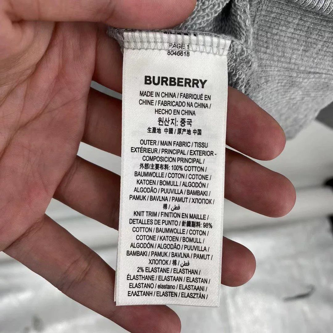 Burberry Burberry Gray Hoodie XS Men Size US XS / EU 42 / 0 - 4 Thumbnail