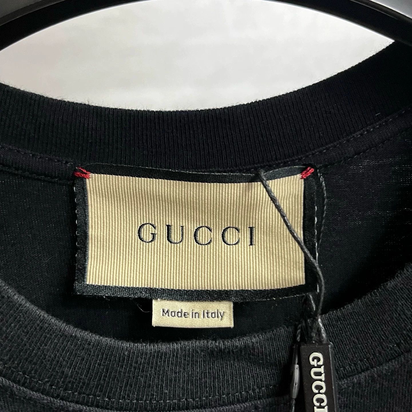 Gucci Gucci Printed Black T-Shirt XS Women Size XS / US 0-2 / IT 36-38 - 2 Thumbnail