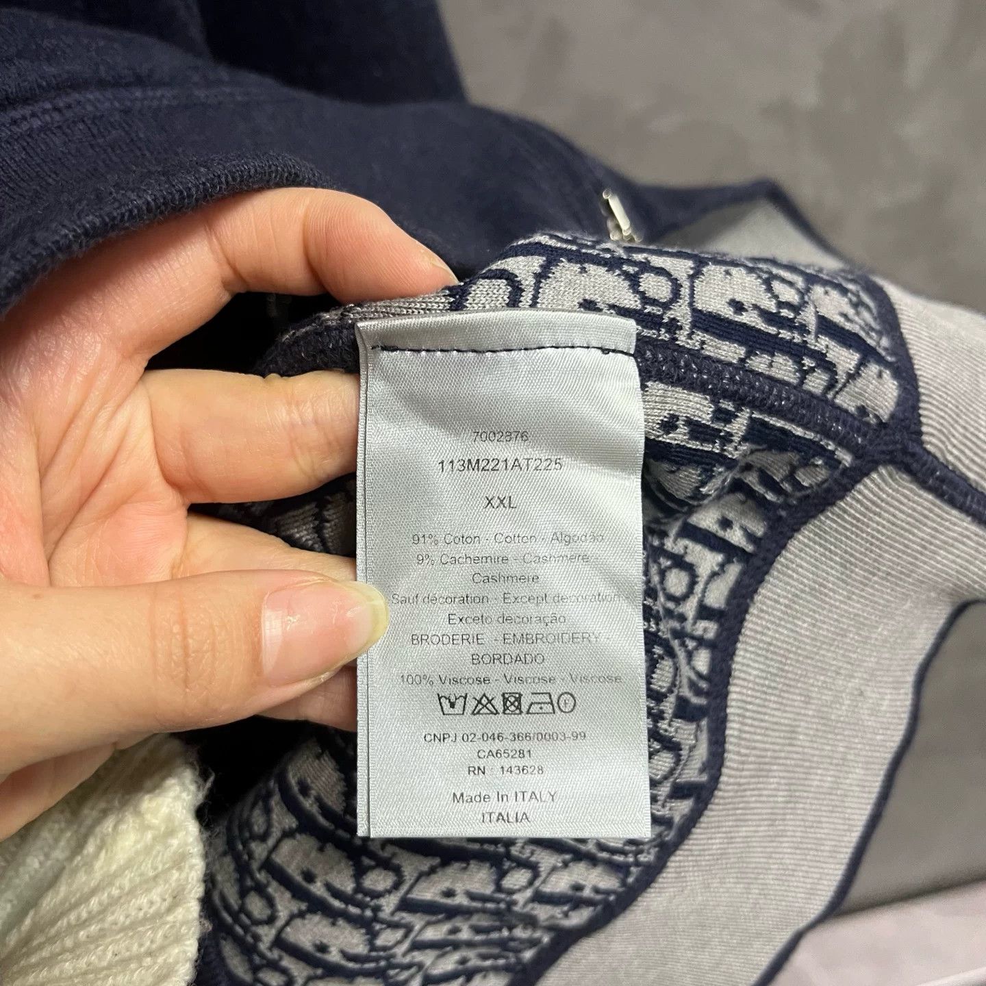 Dior Dior Knit Oversized Blue T-Shirt XL Women Size XL / US 12-14 / IT 48-50 - 4 Thumbnail