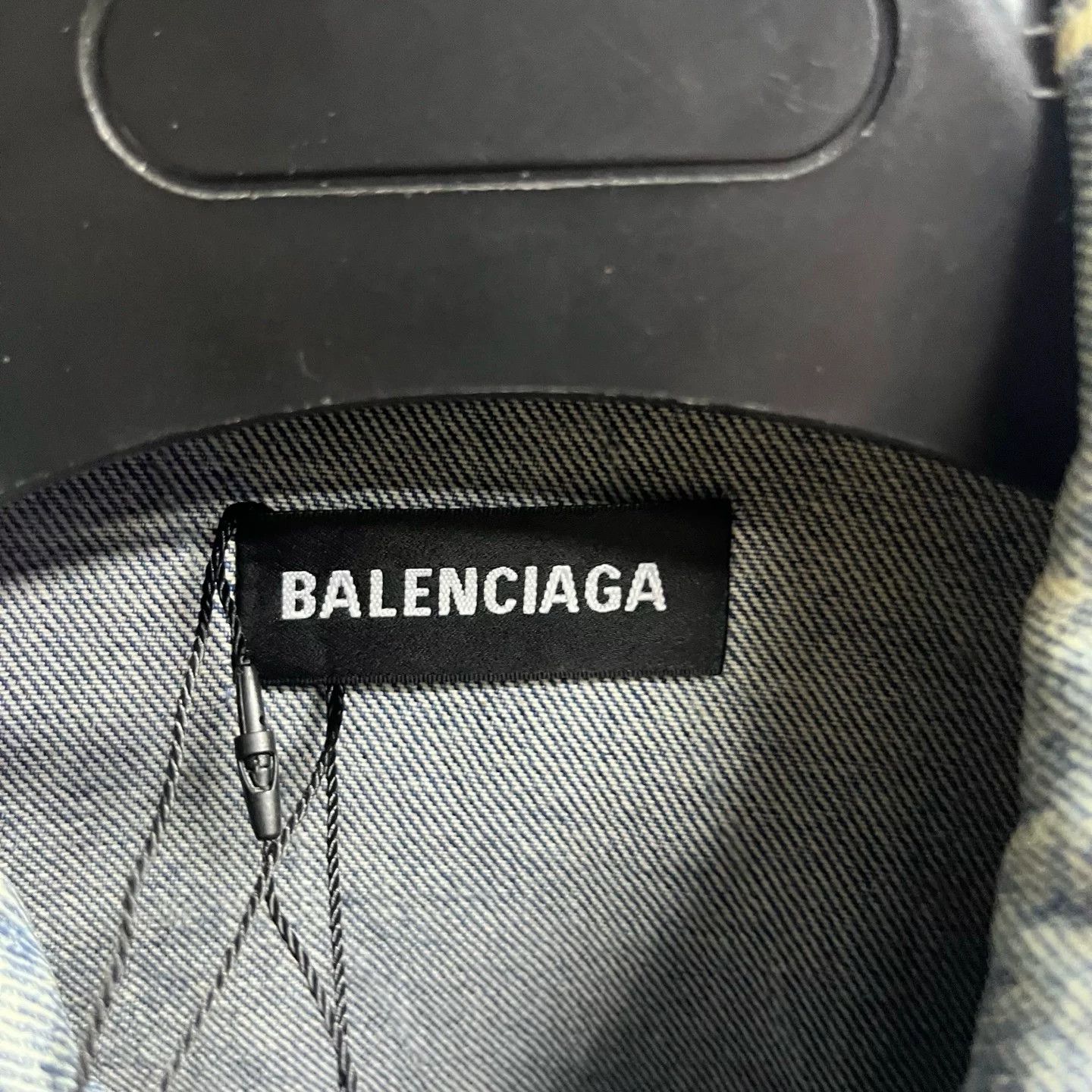 Balenciaga Balenciaga Retro Denim Blue Hoodie 48 Men Size US XL / EU 56 / 4 - 4 Thumbnail