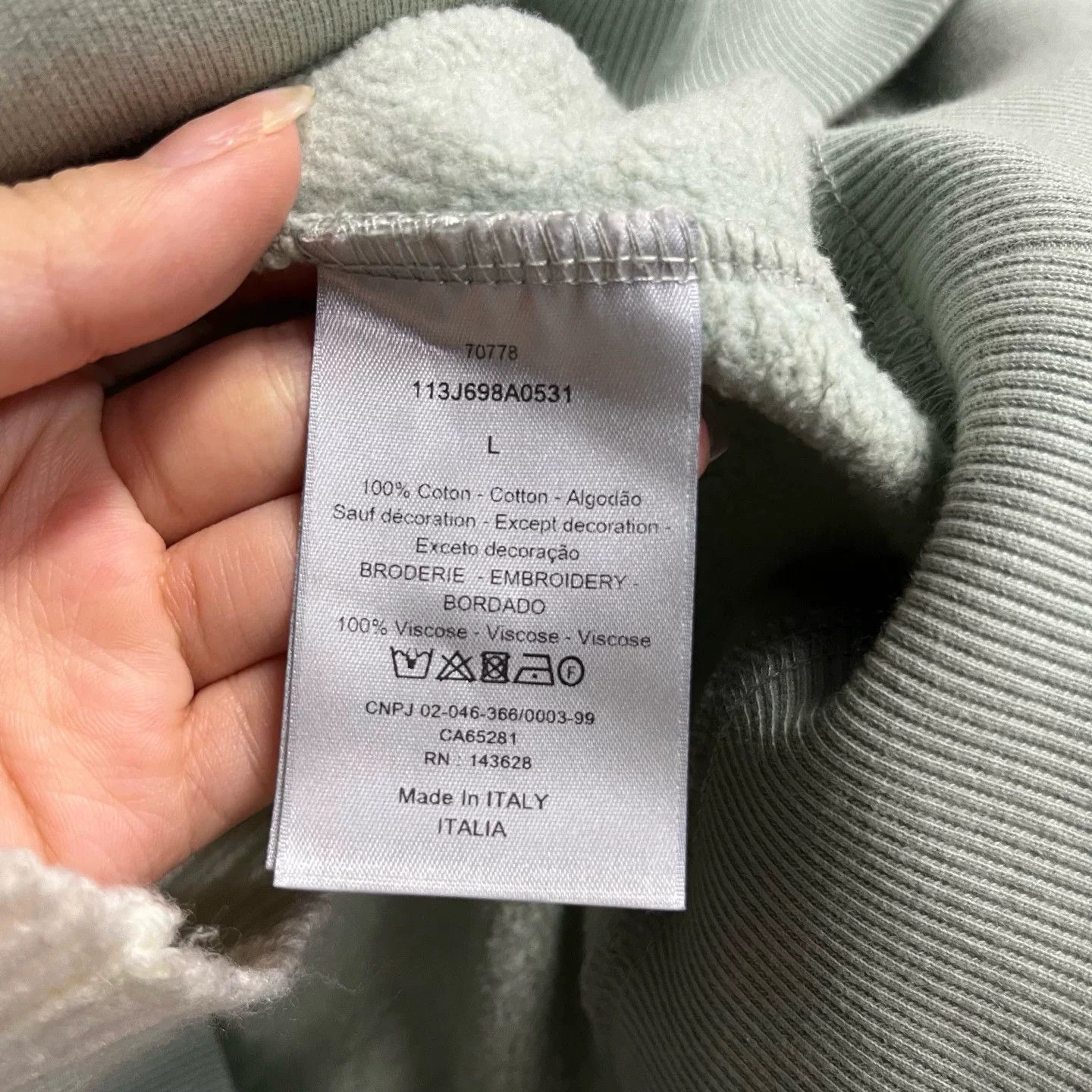 Dior Dior Retro Embroidered Green T-Shirt L Women Size L / US 10 / IT 46 - 2 Thumbnail