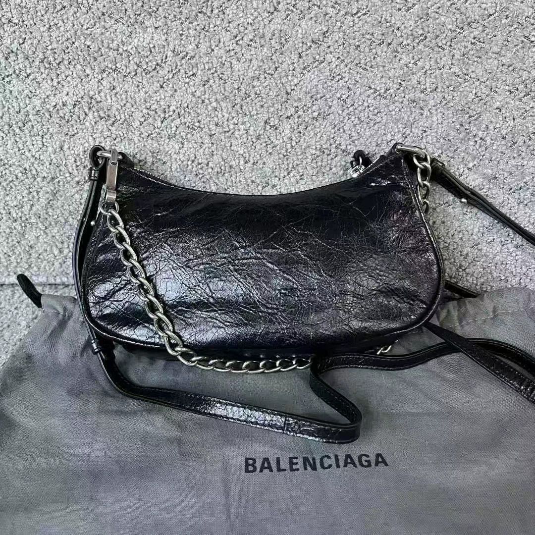 Balenciaga Balenciaga Black Shoulder Bag Women Size ONE SIZE - 6 Thumbnail