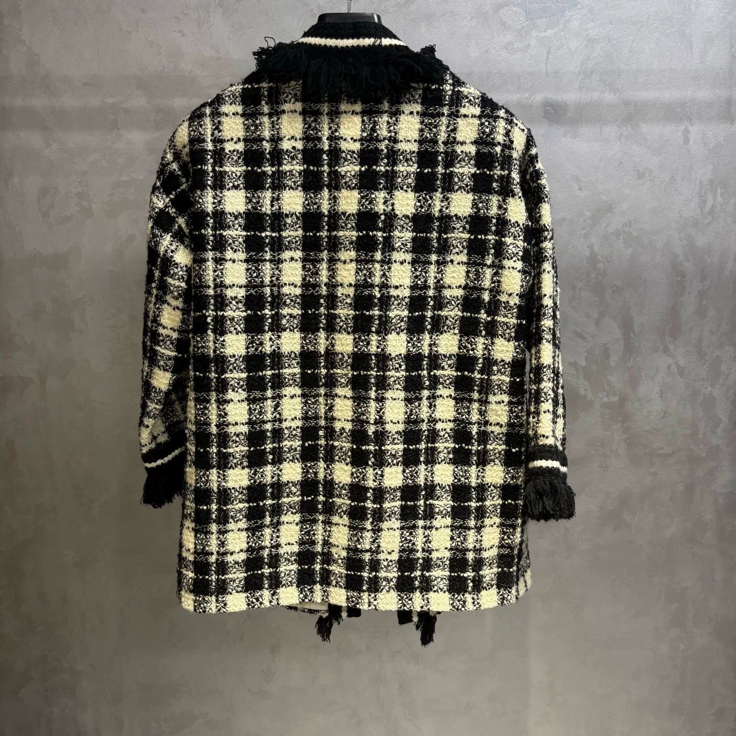 Gucci Gucci Knit Plaid Black T-Shirt 38 Women Size S / US 4 / IT 40 - 5 Thumbnail
