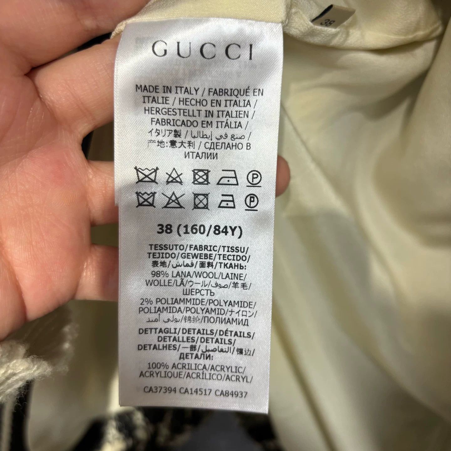 Gucci Gucci Knit Plaid Black T-Shirt 38 Women Size S / US 4 / IT 40 - 4 Thumbnail