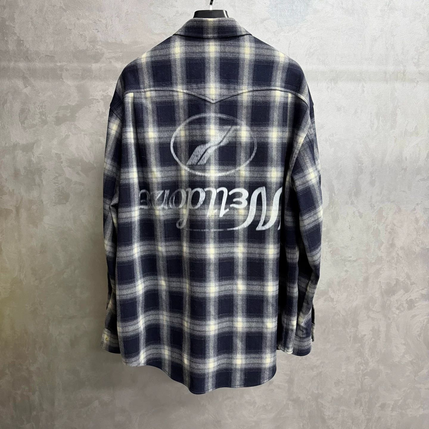 WE11DONE We11done Printed Plaid Black Hoodie M Men Size US M / EU 48-50 / 2 - 5 Thumbnail