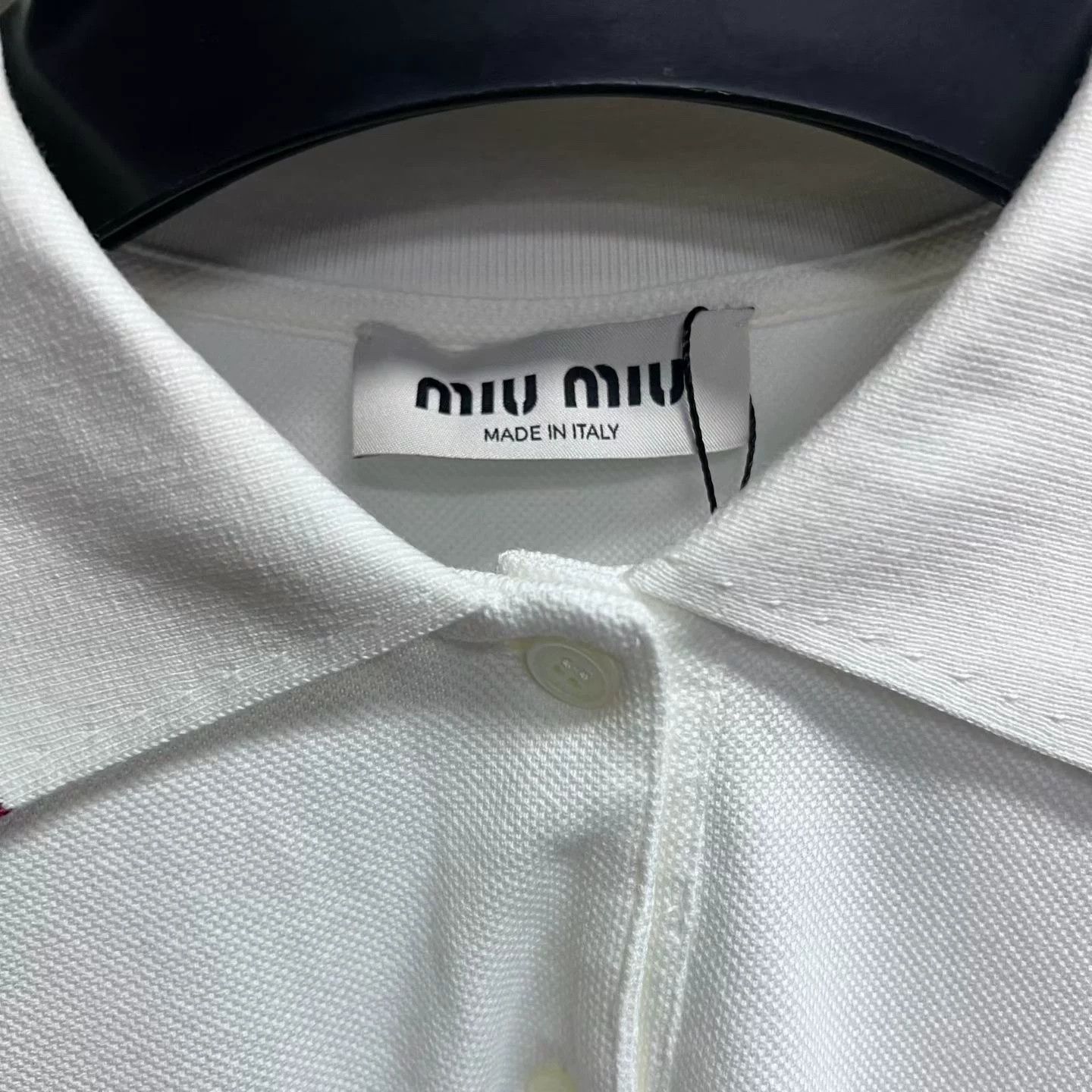 Miu Miu Miu Miu Retro Embroidered White Dress L Women Size L / US 10 / IT 46 - 2 Thumbnail