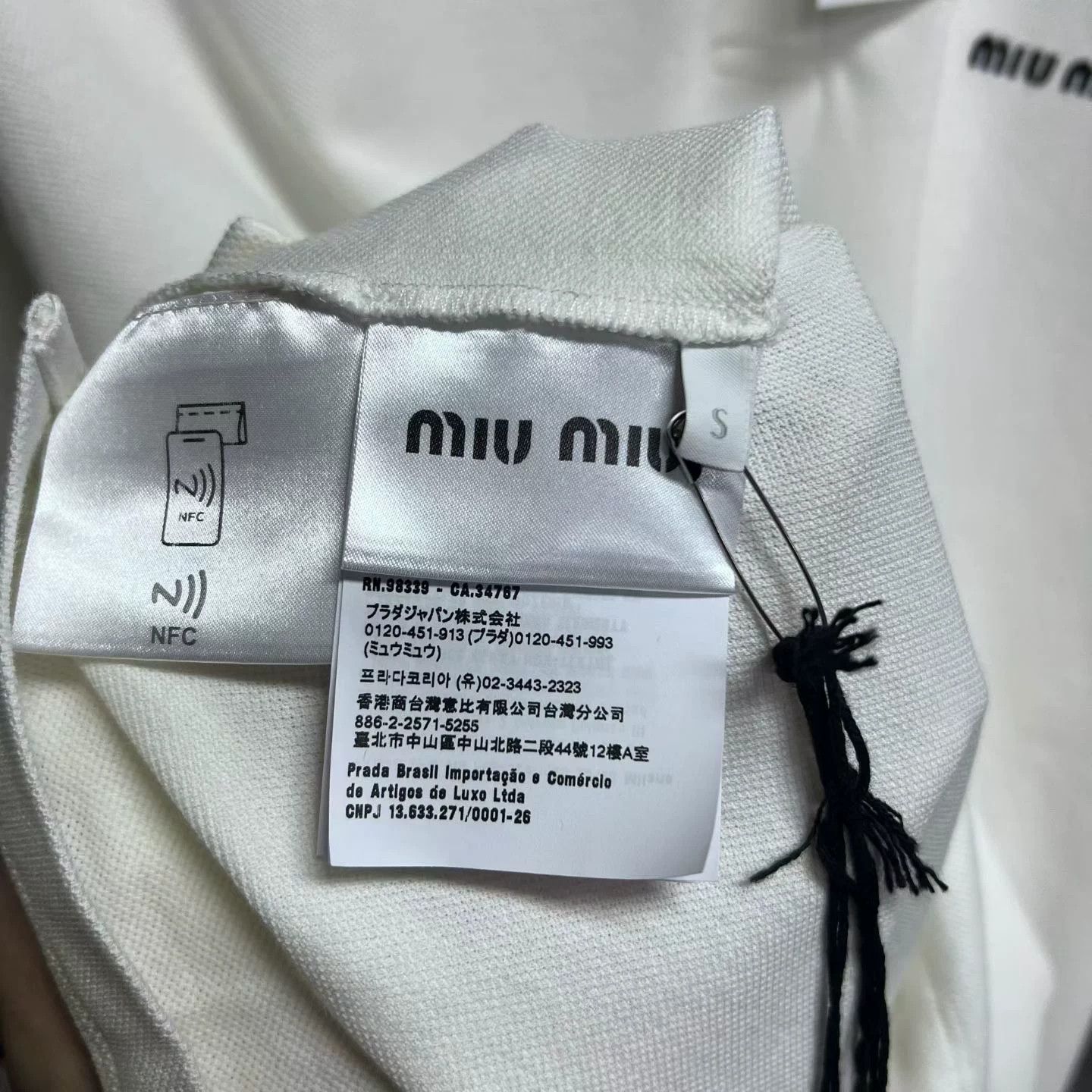 Miu Miu Miu Miu Retro Embroidered White Dress L Women Size L / US 10 / IT 46 - 3 Thumbnail