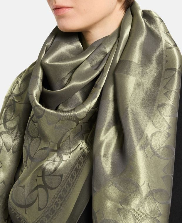 Elie Saab Silk-blend square scarf Size ONE SIZE - 2 Thumbnail