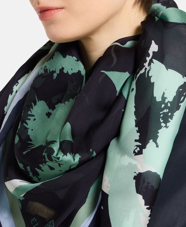 Elie Saab Silk square scarf Size ONE SIZE - 2 Thumbnail