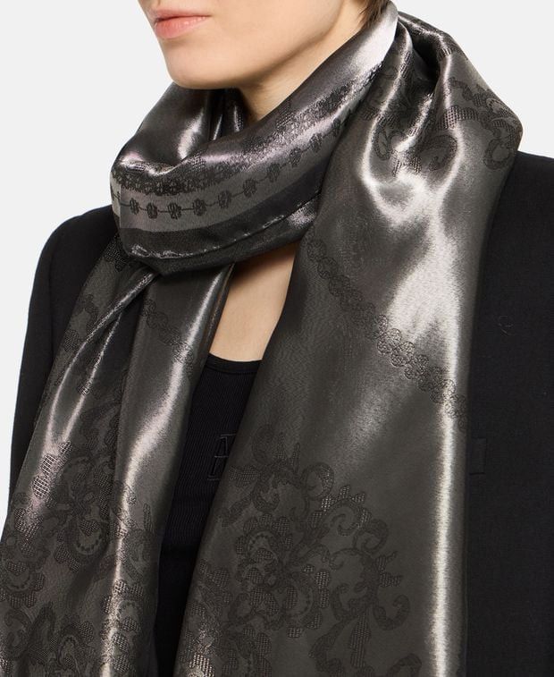 Elie Saab Silk-blend scarf Size ONE SIZE - 2 Thumbnail