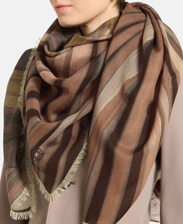Elie Saab Silk-blend scarf Size ONE SIZE - 2 Thumbnail