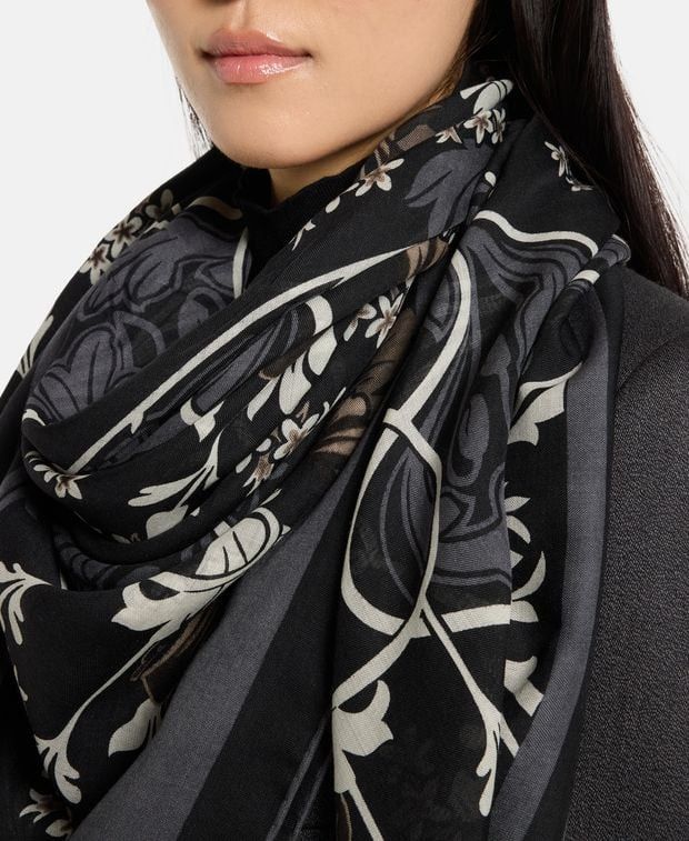 Elie Saab Wool-blend scarf Size ONE SIZE - 2 Thumbnail