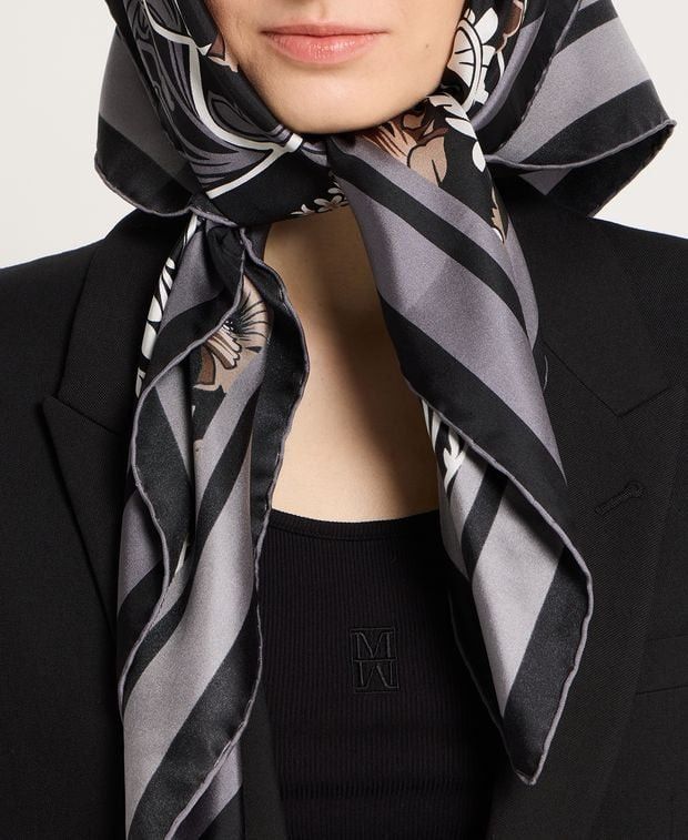 Elie Saab Silk square scarf Size ONE SIZE - 2 Thumbnail