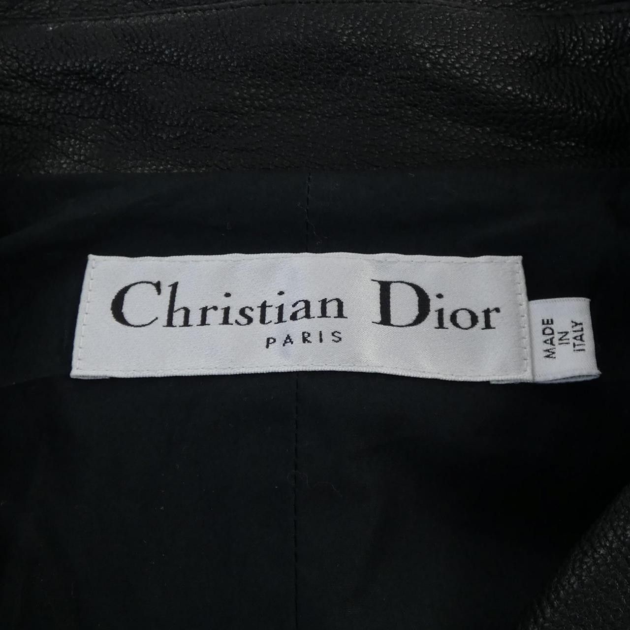 Dior Dior Christian Dior Goat Leather Biker Jacket Leather Outerwear 845V02AL200 DUTY FREE for USA Size ONE SIZE - 4 Thumbnail