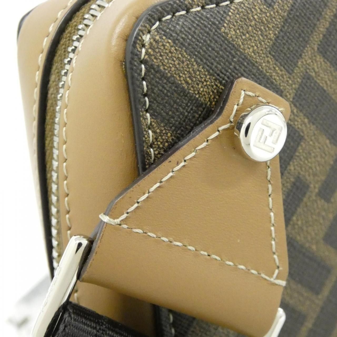 Fendi Fendi Fendi Coated Canvas Leather Shoulder Bag Leather Shoulder Bag 7AS239AFF2 DUTY FREE for USA Size ONE SIZE - 7 Thumbnail