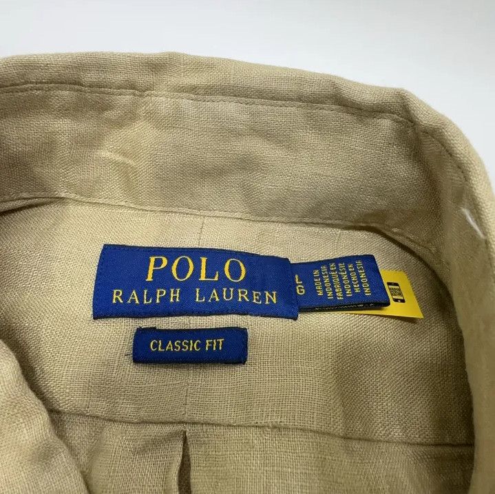 Polo Ralph Lauren Polo Ralph Lauren Men's Linen Pony Logo Long-Sleeve Shirt Size US L / EU 52-54 / 3 - 6 Thumbnail