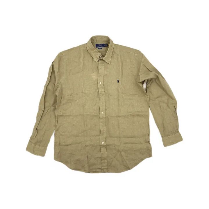 Polo Ralph Lauren Polo Ralph Lauren Men's Linen Pony Logo Long-Sleeve Shirt Size US L / EU 52-54 / 3 - 2 Thumbnail
