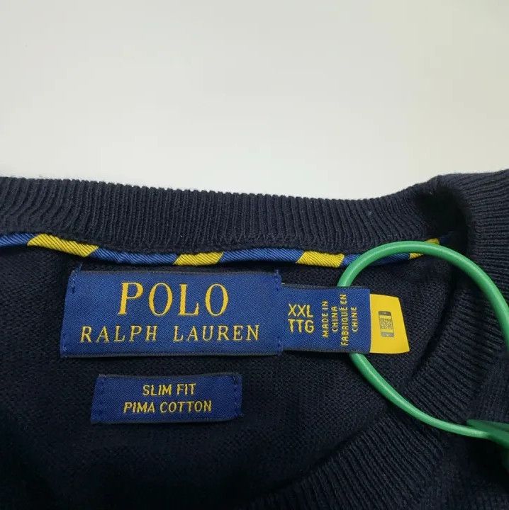Polo Ralph Lauren Polo Ralph Lauren FW21 Logo Embroidered Crewneck Sweater Size US XXL / EU 58 / 5 - 2 Thumbnail