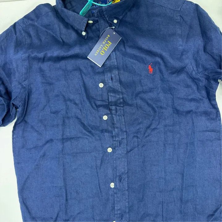Polo Ralph Lauren Polo Ralph Lauren Men's Logo Collar Button Long-Sleeve Shirt Size US S / EU 44-46 / 1 - 6 Thumbnail