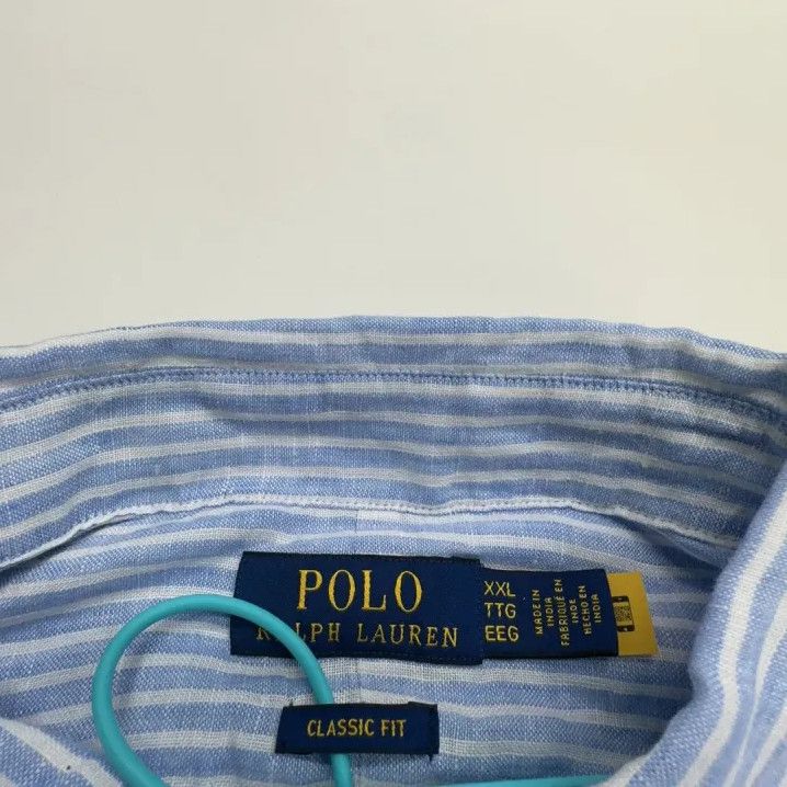 Polo Ralph Lauren Polo Ralph Lauren Striped Long-Sleeve Button-Up Shirt Size US XXL / EU 58 / 5 - 2 Thumbnail