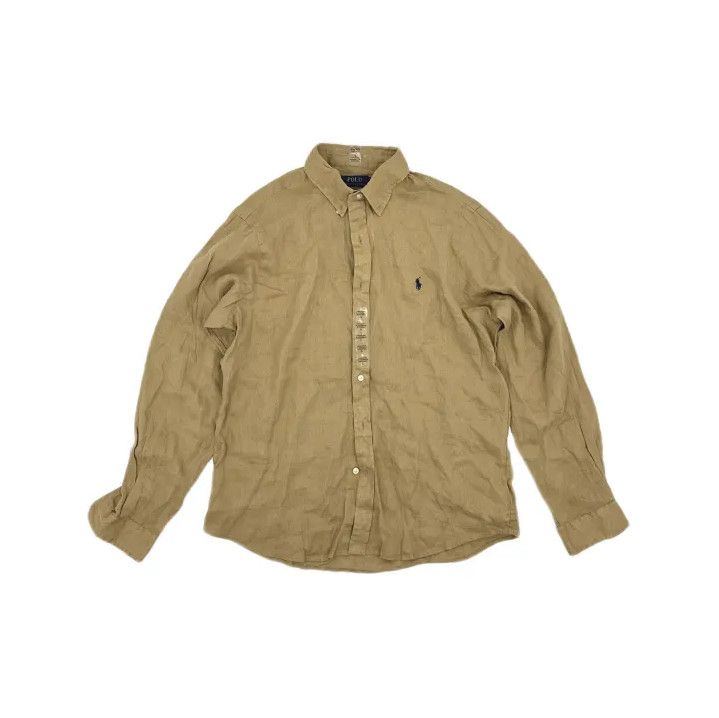 Polo Ralph Lauren Polo Ralph Lauren Relaxed Linen Long-Sleeve Shirt Size US L / EU 52-54 / 3 - 2 Thumbnail