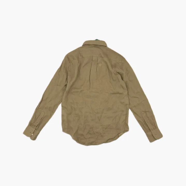 Polo Ralph Lauren Polo Ralph Lauren Khaki Linen Shirt Size US XXS / EU 40 - 3 Thumbnail