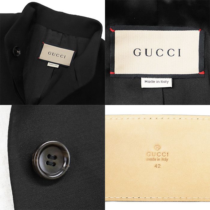Gucci Gucci Gucci Wool Silk Jacket Textile Outerwear DUTY FREE for USA Size ONE SIZE - 9 Thumbnail
