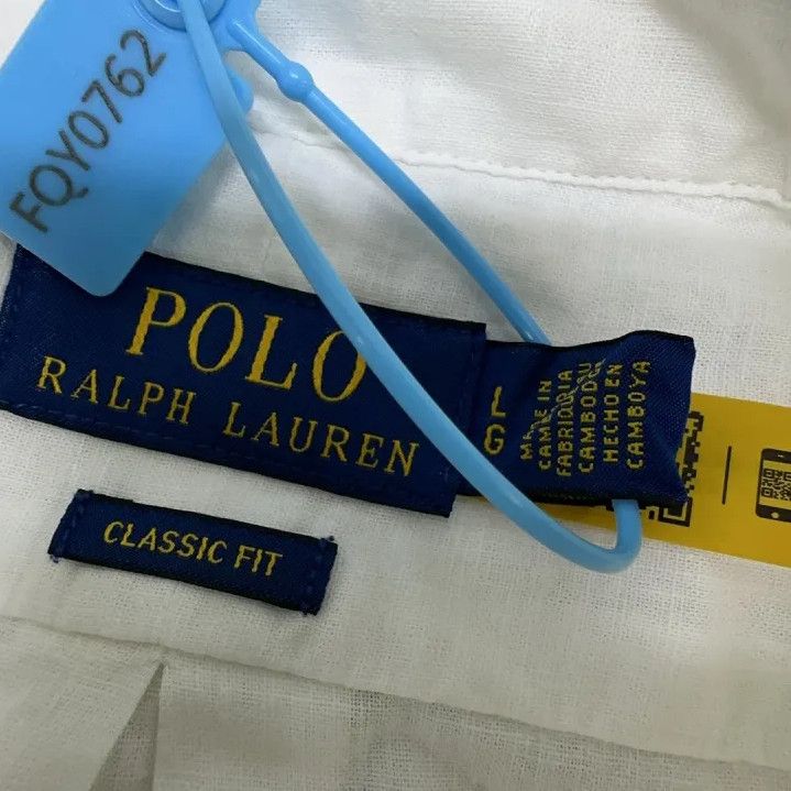 Polo Ralph Lauren Polo Ralph Lauren Pony Logo Long-Sleeve Cotton-Linen Shirt Size US L / EU 52-54 / 3 - 5 Thumbnail