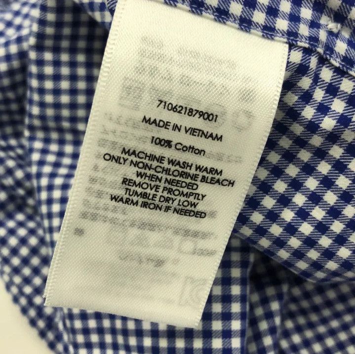 Polo Ralph Lauren Polo Ralph Lauren Men's Blue Plaid Long-Sleeve Shirt Size US S / EU 44-46 / 1 - 4 Thumbnail