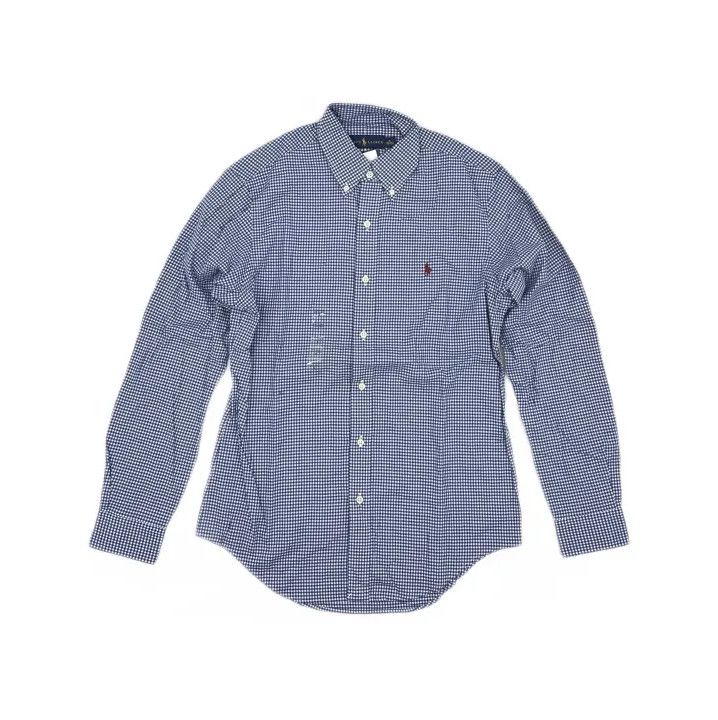 Polo Ralph Lauren Polo Ralph Lauren Men's Blue Plaid Long-Sleeve Shirt Size US S / EU 44-46 / 1 - 2 Thumbnail