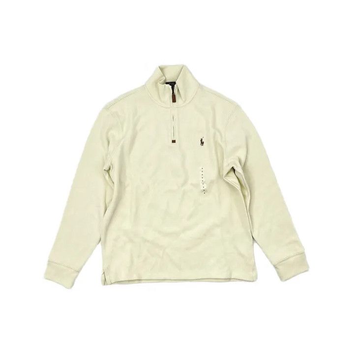 Polo Ralph Lauren Polo Ralph Lauren FW22 Solid Logo Zip Collar Sweatshirt Size US M / EU 48-50 / 2 - 2 Thumbnail