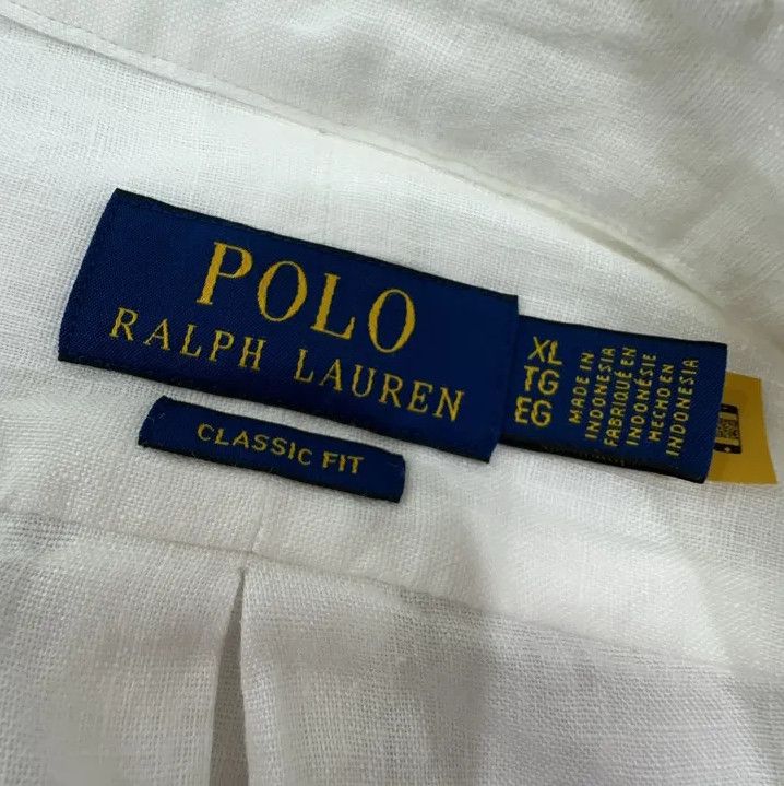 Polo Ralph Lauren Polo Ralph Lauren Linen Pony Logo Long-Sleeve Shirt Size US XL / EU 56 / 4 - 5 Thumbnail