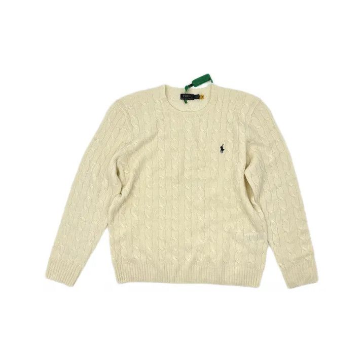 Polo Ralph Lauren Polo Ralph Lauren FW22 Cable Knit Logo Sweater Size US XL / EU 56 / 4 - 2 Thumbnail