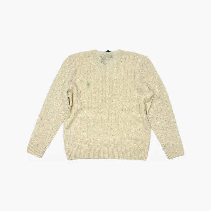 Polo Ralph Lauren Polo Ralph Lauren FW22 Cable Knit Logo Sweater Size US XL / EU 56 / 4 - 3 Thumbnail