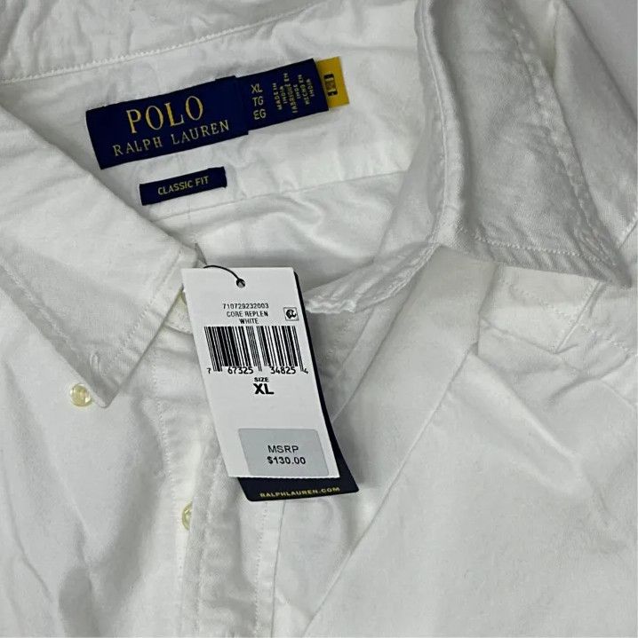 Polo Ralph Lauren Polo Ralph Lauren FW21 Logo Embroidered Oxford Long-Sleeve Shirt Size US XL / EU 56 / 4 - 2 Thumbnail