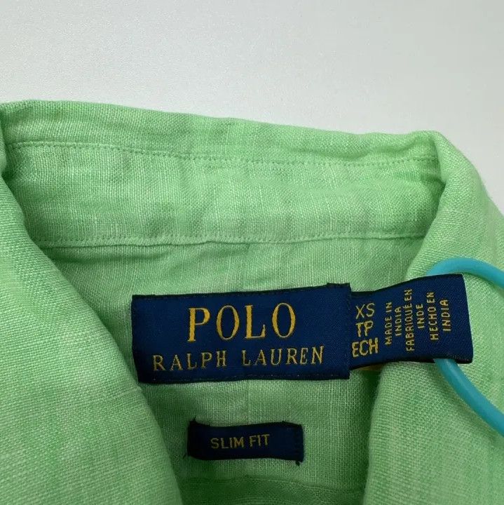 Polo Ralph Lauren Polo Ralph Lauren Slim Fit Linen Chambray Shirt Size US XS / EU 42 / 0 - 3 Thumbnail