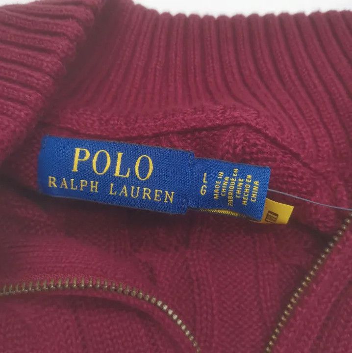 Polo Ralph Lauren Polo Ralph Lauren Solid Horse Embroidered Half-Zip Sweater Size US L / EU 52-54 / 3 - 2 Thumbnail