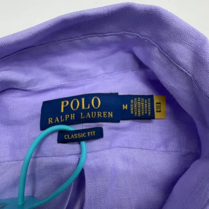 Polo Ralph Lauren Polo Ralph Lauren Men's Purple Long-Sleeve Shirt Size US M / EU 48-50 / 2 - 2 Thumbnail