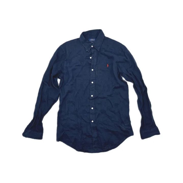 Polo Ralph Lauren Polo Ralph Lauren Solid Logo Embroidered Long-Sleeve Shirt Size US M / EU 48-50 / 2 - 2 Thumbnail