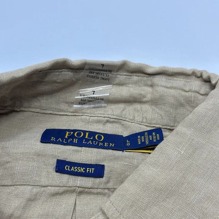 Polo Ralph Lauren Polo Ralph Lauren SS23 Relaxed Linen Long-Sleeve Shirt Size US L / EU 52-54 / 3 - 2 Thumbnail