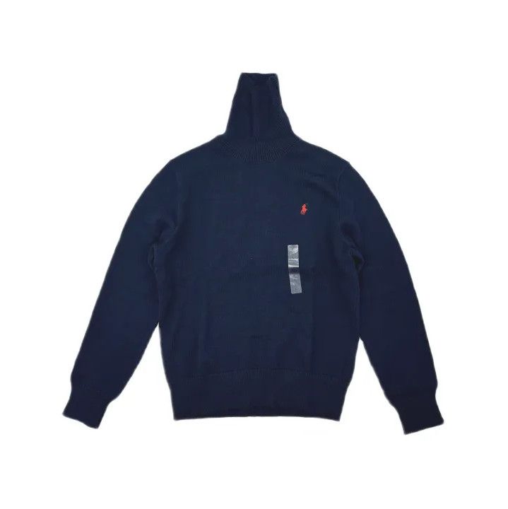 Polo Ralph Lauren Polo Ralph Lauren Solid Pony Embroidery Turtleneck Knit Sweater Size US L / EU 52-54 / 3 - 2 Thumbnail