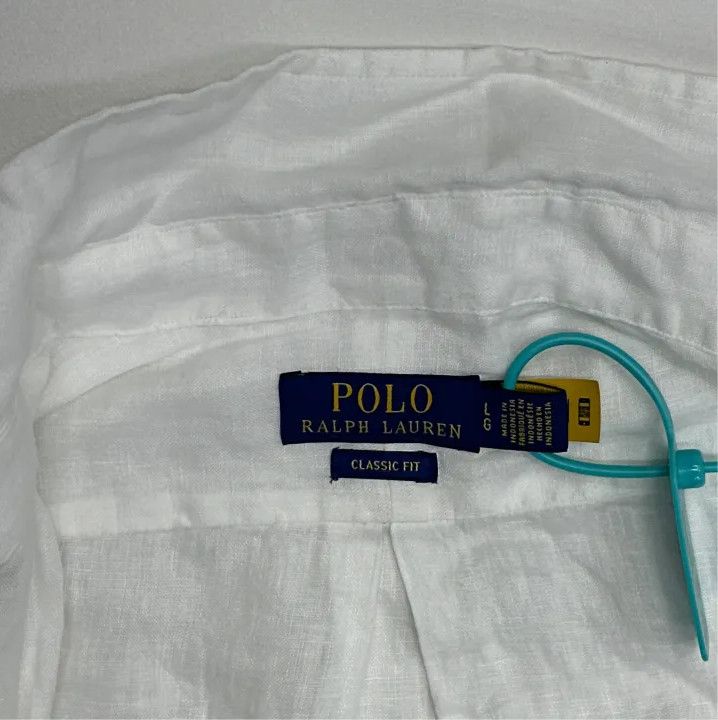 Polo Ralph Lauren Polo Ralph Lauren Logo Embroidery Linen Shirt Size US L / EU 52-54 / 3 - 2 Thumbnail