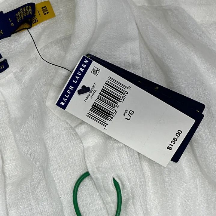 Polo Ralph Lauren Polo Ralph Lauren SS23 Logo Embroidered Linen Shirt Size US L / EU 52-54 / 3 - 3 Thumbnail