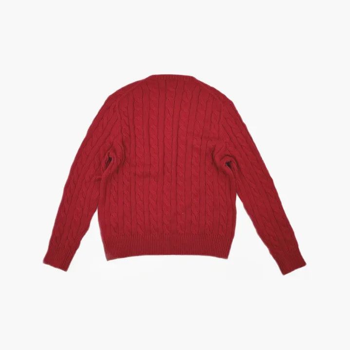 Polo Ralph Lauren Polo Ralph Lauren SS23 Cable Knit Logo Sweater Size US L / EU 52-54 / 3 - 3 Thumbnail